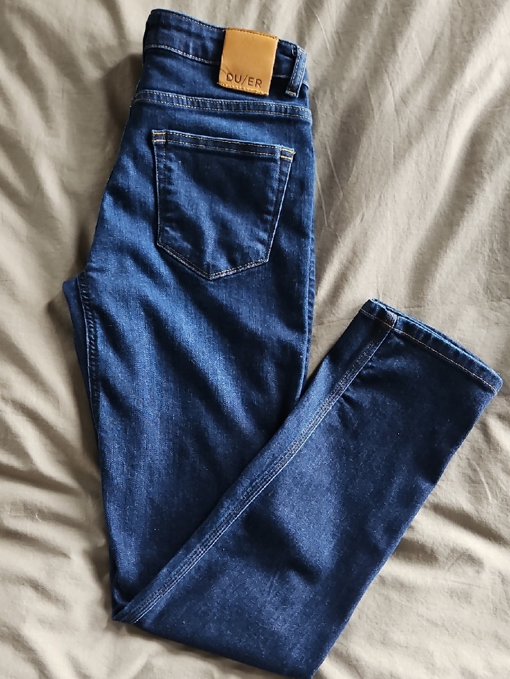 DU/ER Women's Skinny Jeans - Dark Blue
